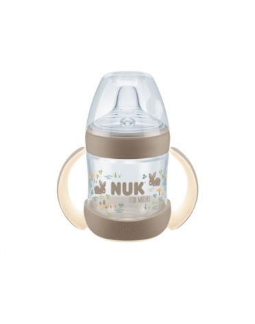 NUK For Nature, Drickflaska Med Pip, Cream