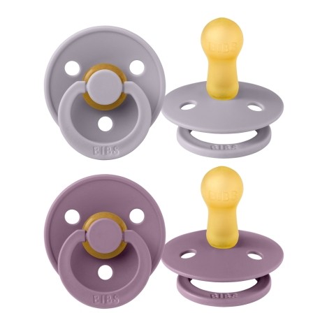 BIBS Colour - 2 pack, Storlek 2 (6+ mån.), Rund - Latex