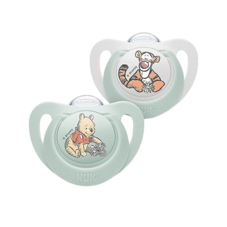 NUK Napp, Disney,  Storlek 1 (0-6 mån.), Anatomisk, Silikon 2-pack