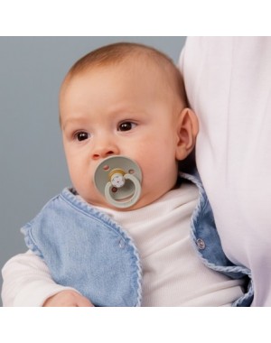 BIBS Studio Line - 2 pack,  Storlek 2 (6+ mån.), Rund - Latex,