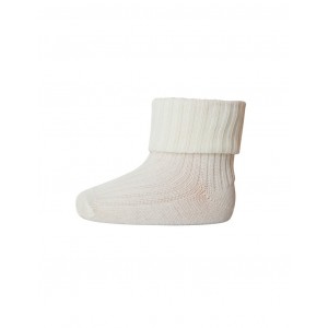Baby ankelsockor i merinoull med omvik