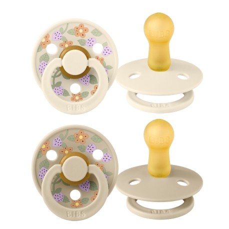 BIBS X LIBERTY, Colour 2-pack, Storlek 2 (6+ mån), Rund - Latex