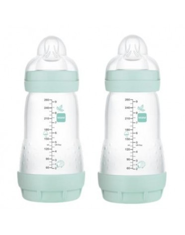 MAM,  Easy Start Anti-Colic, Str. 260 ml., Blå, 2-pack