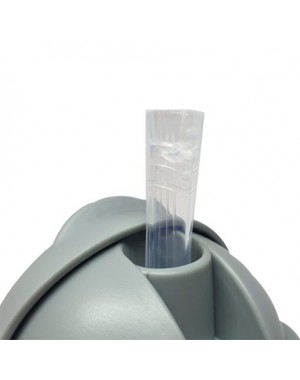 MININOR,  Bottle with straw - leak-proof, 220 ml,  Grey