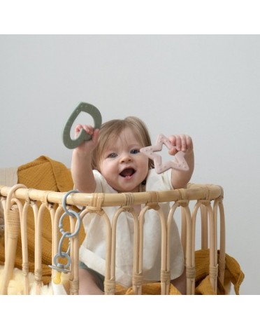 Bibs Baby Bitie,  Teether, Star, Baby Blue