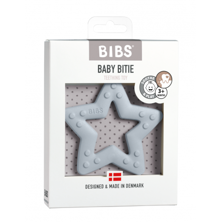 Bibs Baby Bitie,  Teether, Star, Baby Blue