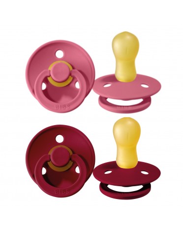 BIBS Colour - 2-pak,  Size 3 (18+ m.), Round - Latex