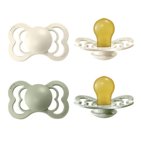 BIBS Supreme - 2 pack,  Size 2 (6+ m), Symmetrical - Latex,