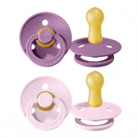 BIBS Colour - 2 pack, Size 2 (6+ m.), Round - Latex