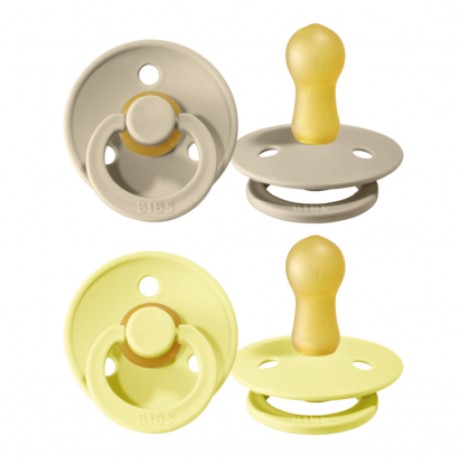 BIBS Colour - 2 pack, Size 2 (6+ m.), Round - Latex