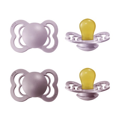 BIBS Supreme - 2 pack,  Size 1 (0-6m), Symmetrical - Latex,