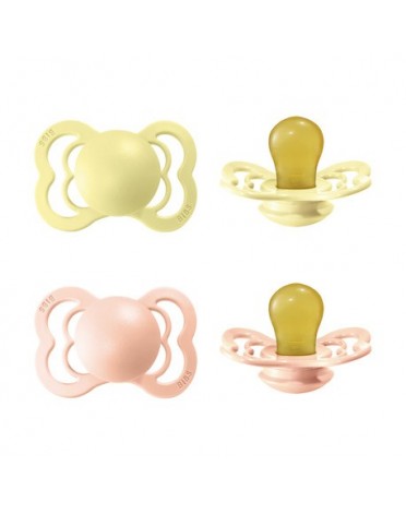 BIBS Supreme - 2 pack,  Size 1 (0-6m), Symmetrical - Latex,