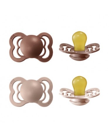 BIBS Supreme - 2 pack,  Size 1 (0-6m), Symmetrical - Latex,