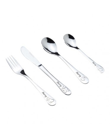 Personalised cutlery for boy, Animals