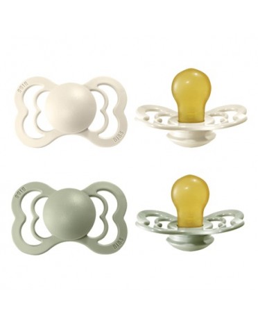 BIBS Supreme - 2 pack,  Size 2 (6+ m), Symmetrical - Latex,