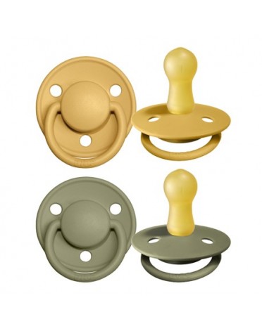 BIBS De Lux - 2 pack,  Size 2 (6+ m.), Round - Latex,