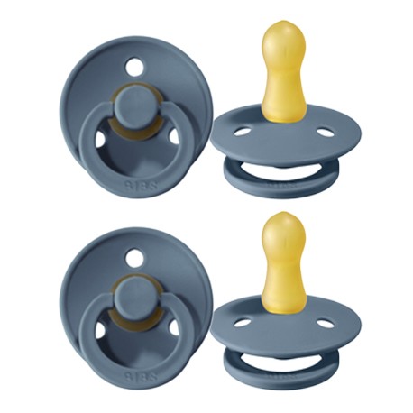 BIBS Colour - 2 pack,  Size 1 (0-6 m), Round - Latex