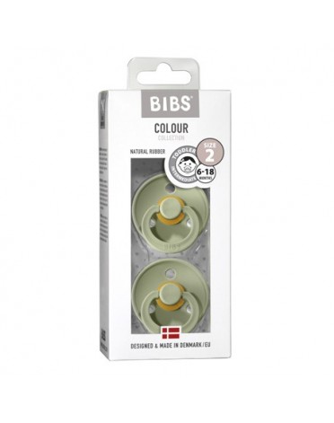 BIBS Colour - 2 pack, Size 2 (6+ m.), Round - Latex