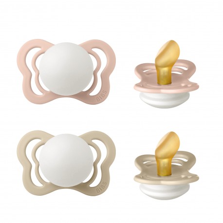 BIBS Couture - 2 pack,  Size 1 (0-6m), Orthodontic - Latex,