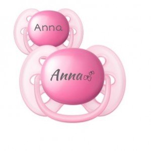 PHILIPS AVENT Ultra Soft, Size 2 (6-18 m), Symmetrical - Silicone, Personalised dummies