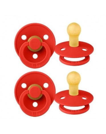 BIBS Colour - 2 pack,  Size 1 (0-6 m), Round - Latex