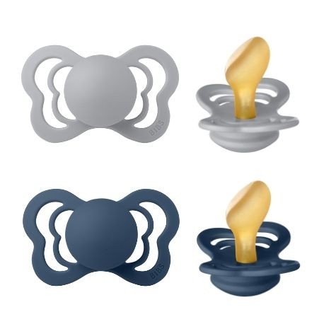 BIBS Couture - 2 pack,  Size 2 (6+ m), Orthodontic - Latex,