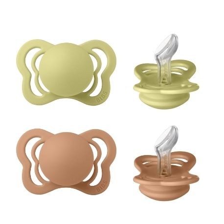 BIBS Couture - 2 pack,  Size 1 (0-6m), Orthodontic - Silicone