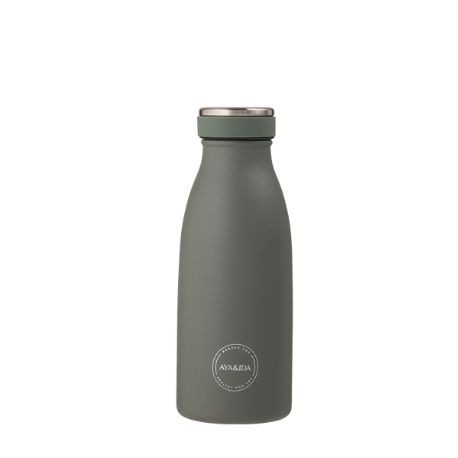Aya&Ida,  Drinking Bottle, Water Bottle with lid, 350 ml, Tropical Green
