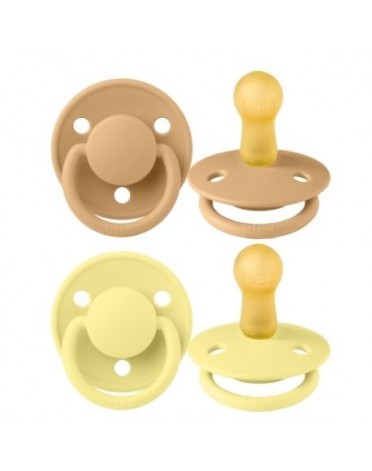 BIBS De Lux - 2 pack,  Size 2 (6+ m.), Round - Latex,