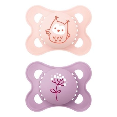 MAM Original 2 pack, Size 1 (0-6 months), Symmetric/Silicone