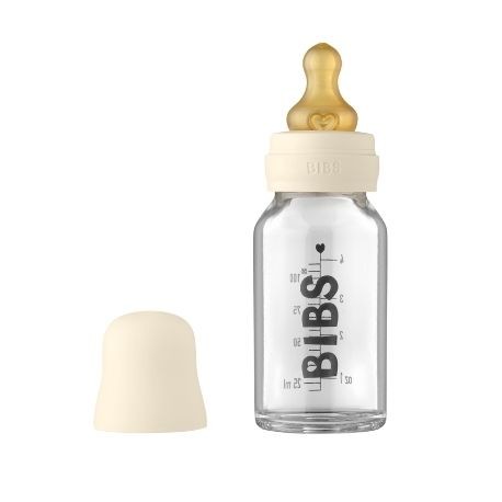 BIBS Baby Glass Bottle, Complete Set 110 ml.