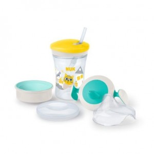 NUK  Learn-to-drink cup, Yellow , 6+m