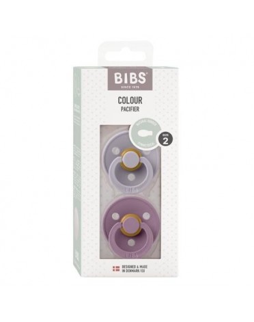 BIBS Colour 2-pack, Size 2 (6+m), Symmetrical - Latex