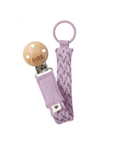 BIBS Paci Braid,  Dummy clip, Violet Sky / Mauve