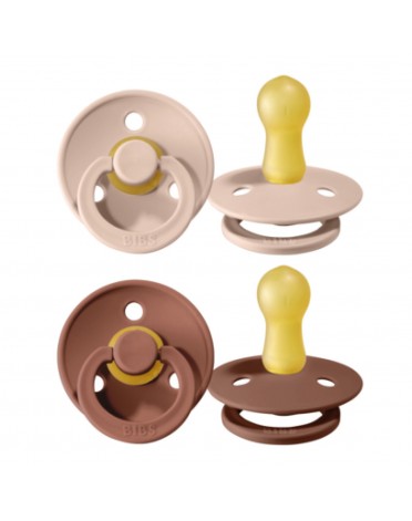 BIBS Colour - 2 pack, Size 2 (6+ m.), Round - Latex