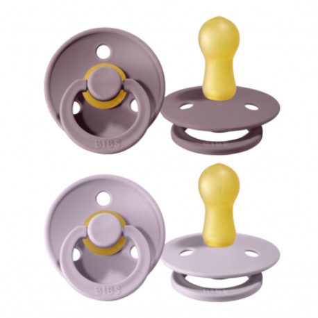 BIBS Colour - 2 pack, Size 2 (6+ m.), Round - Latex