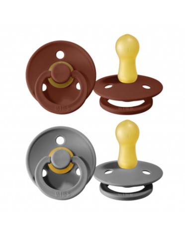BIBS Colour - 2 pack, Size 2 (6+ m.), Round - Latex