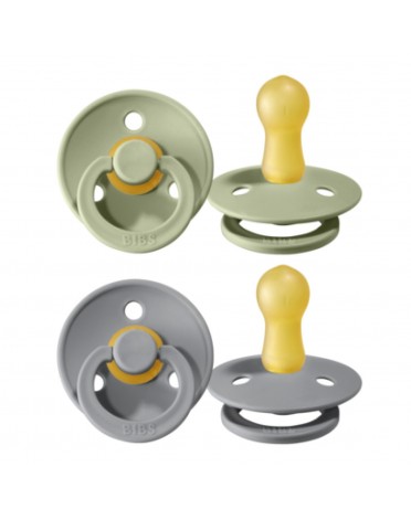 BIBS Colour - 2 pack, Size 2 (6+ m.), Round - Latex