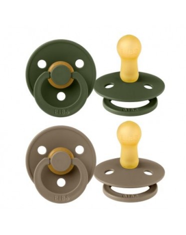 BIBS Colour - 2 pack, Size 2 (6+ m.), Round - Latex