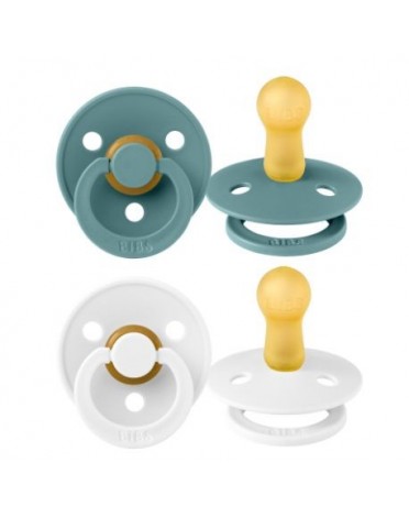 BIBS Colour - 2 pack, Size 2 (6+ m.), Round - Latex