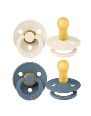BIBS Colour - 2 pack, Size 2 (6+ m.), Round - Latex