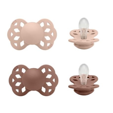 BIBS Infinity 2-pack,  Size 1 (0-6 m), Symmetrical - Silicone