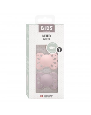 BIBS Infinity 2-pack,  Size 1 (0-6 m), Symmetrical - Silicone
