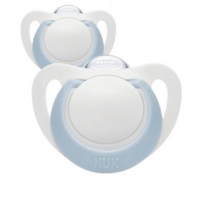 NUK Star,  Size 0 ( 0-2 months), Anatomical - Silicone