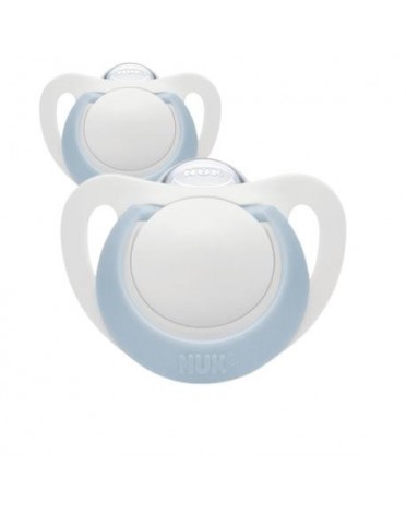 NUK Star,  Size 1 (0-6 months), Anatomical - Silicone