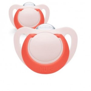 NUK Star,  Size 2 (6-18 months), Anatomical - Silicone