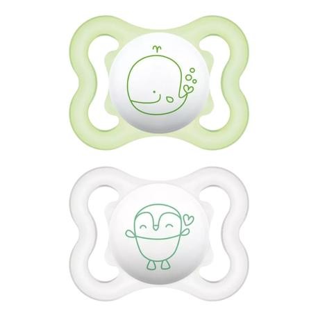 MAM Mini Air 2 pack, Size 1 (0-6 months), Symmetric/Silicone