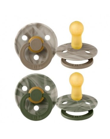 BIBS Colour - 2 pack, Size 2 (6+ m.), Round - Latex