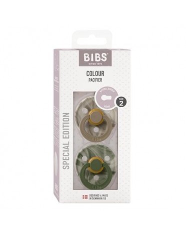 BIBS Colour - 2 pack, Size 2 (6+ m.), Round - Latex