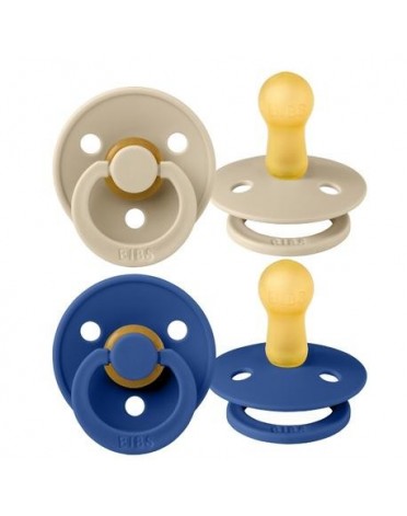BIBS Colour - 2 pack, Size 2 (6+ m.), Round - Latex